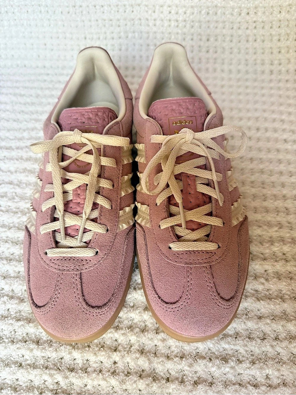 adidas Gazelle Indoor Wonder Mauve Pink Gum Shoes Size 8 - Picture 3 of 6